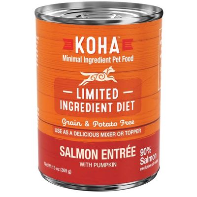 Koha Dog Can Limited Ingredient Diet Salmon Entree 13 oz Case of 12