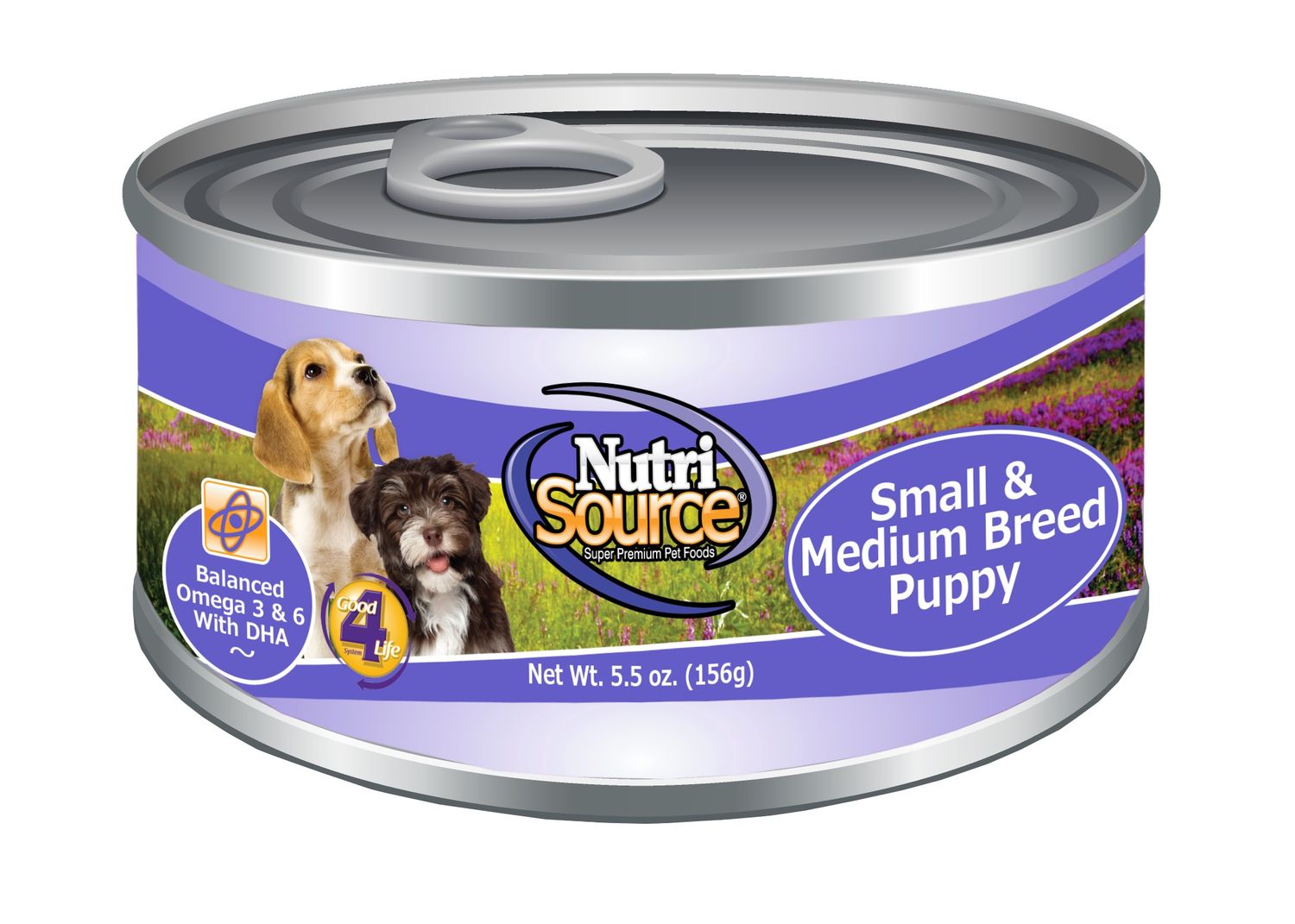 Nutrisource Small &amp; Medium Breed Puppy Recipe Can Dog Food 5.5oz Case of 24