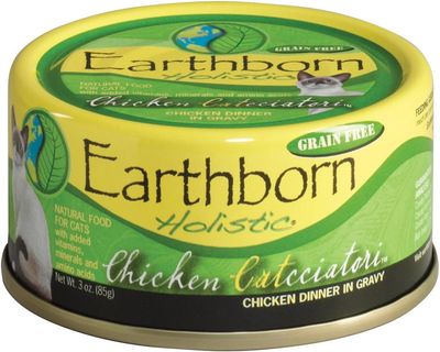 Earthborn Cat Can Chicken Catcciatori 3 oz Case of 24