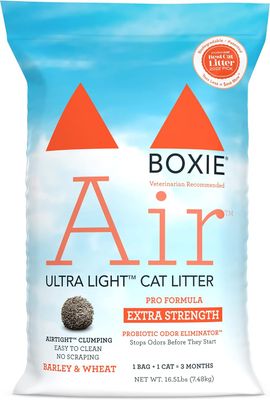 Boxie Cat Air Ultra Light Extra Strength Premium Clumping Cat Litter 16.5 lbs