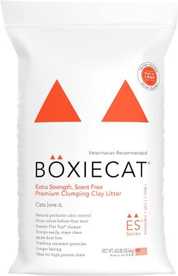 Boxie Cat Extra Strength Scent Free Premium Clumping Clay Litter 40 lbs