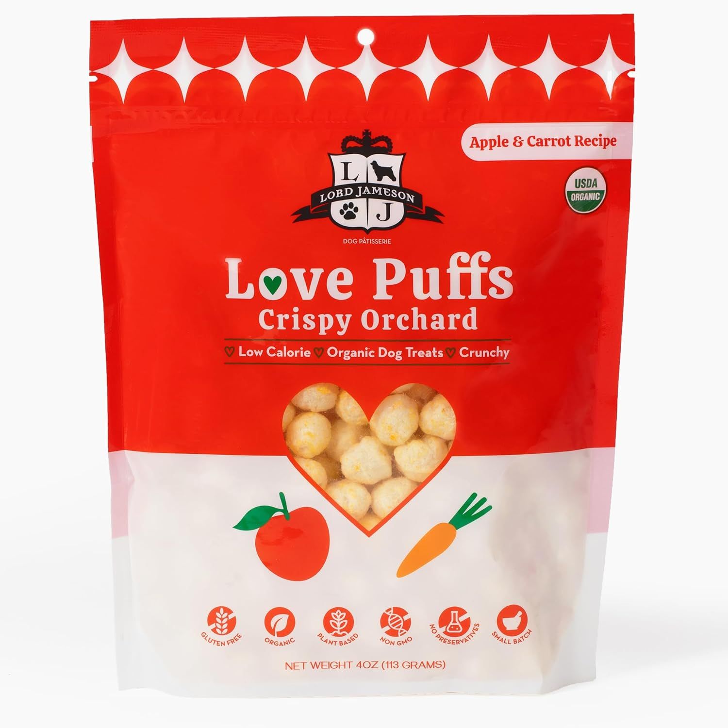 Lord Jameson Love Puffs Crispy Orchid Apple &amp; Carrot Recipe 4 oz