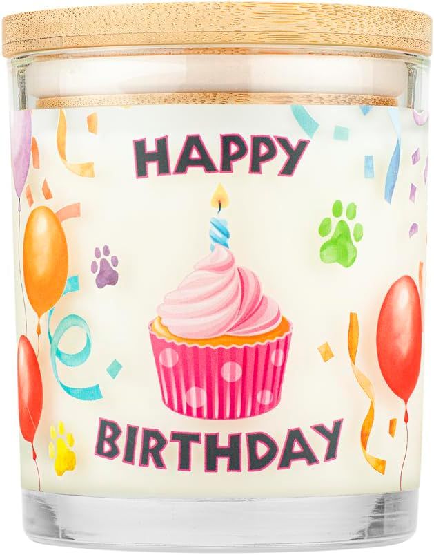 Pet House All Natural Pet Friendly Plant Based Soy Wax Candle Birthday Scented 9 oz
