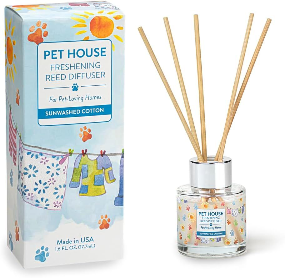 Pet House Freshening Reed Diffuser Sunwashed Cotton 1.6 oz