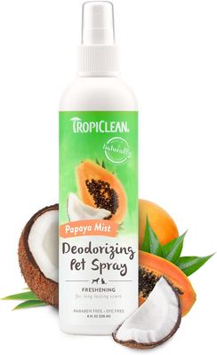 Tropiclean Pet Spray Deodorizing Spray Papaya Mist Freshening 8 oz