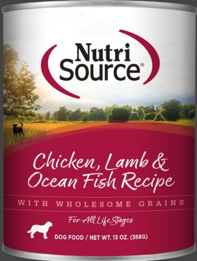 NutriSource Chicken Lamb &amp; Ocean Fish Recipe 13 oz single