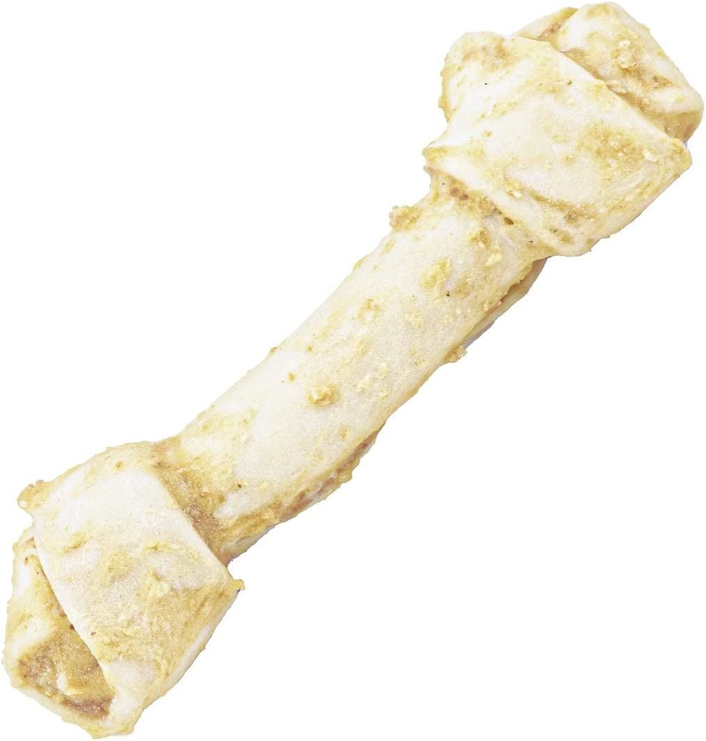 Raw Dog 7-8&quot; Coated Collagen Bone Bully Flavor (Shrink-Wrapped) single