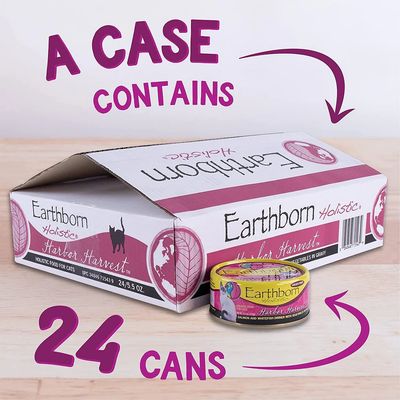 Earthborn Cat Can Harbor Harvest 5.5 oz Case of 24