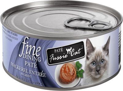 Fussie Cat Fine Dining Pate Mackerel Entrée In Gravy 2.82oz single