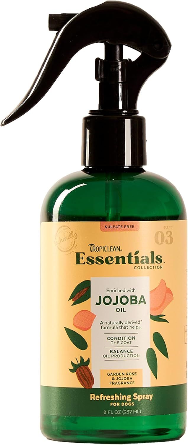 TropiClean Essentials Jojoba Oil Cologne &amp; Deodorizing Spray 8 oz