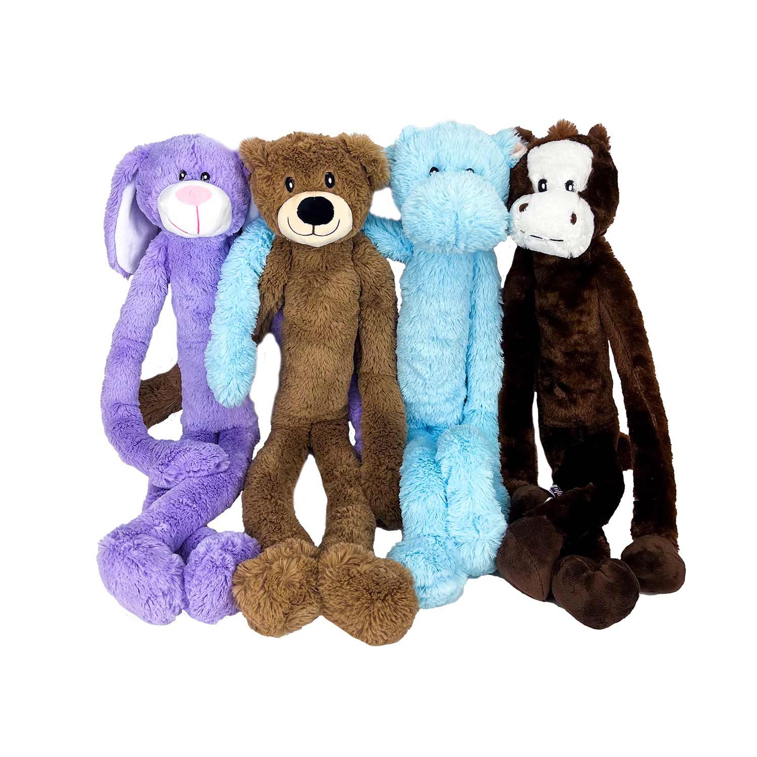 Multipet Swingin Slevin Bear, Bunny, Horse, Hippo, Assorted Dog Toy 25 inches