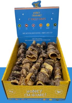 Honey I'm Home Trachea Lung Wrap 6 inch Box of 18