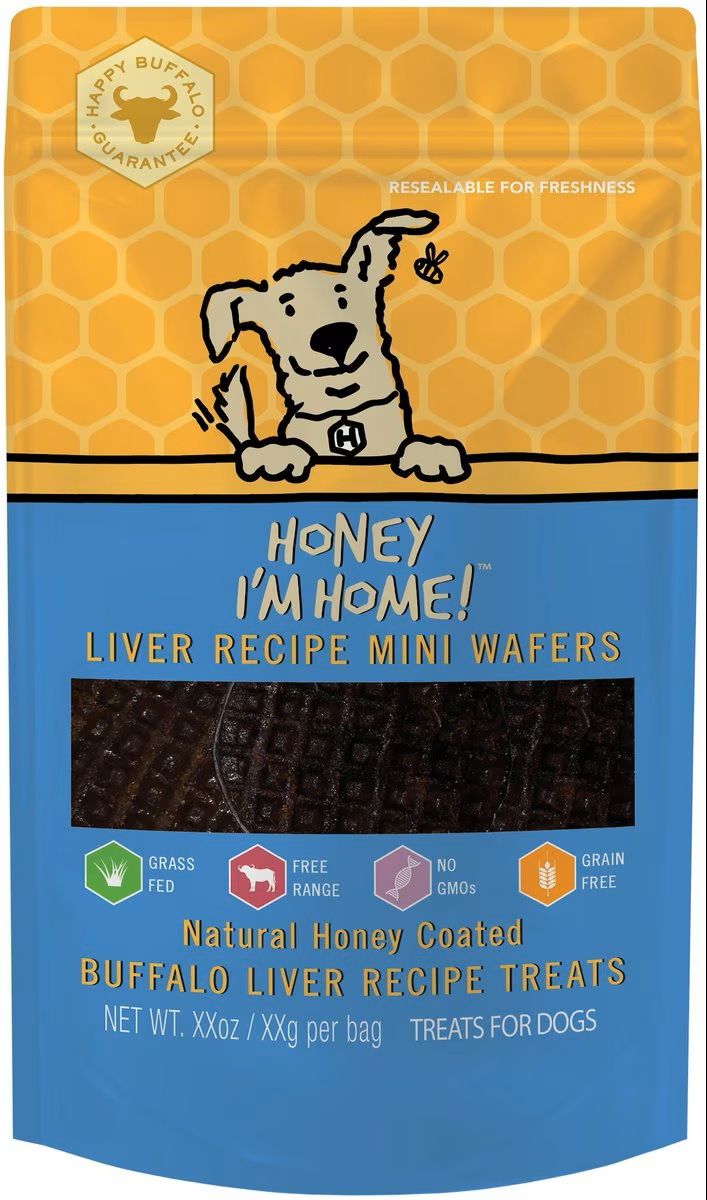 Honey I&#39;m Home Liver Wafers Mini 20 Count