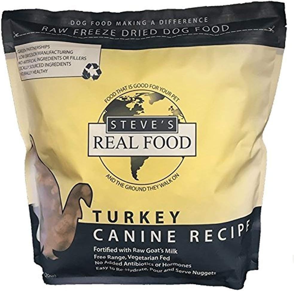 Steve&#39;s Real Food Freeze-Dried Raw Nuggets Turkey 1.25 lbs