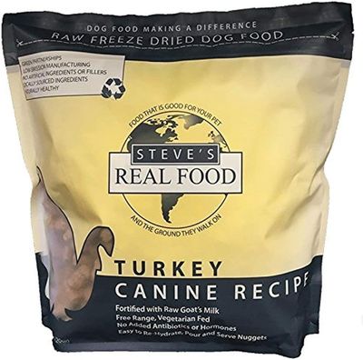 Steve's Real Food Freeze-Dried Raw Nuggets Turkey 1.25 lbs