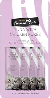 Fussie Cat Puree Tuna with Chicken 4 pack