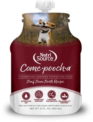 Nutrisource Comepoocha Bone Broth Beef 12 oz