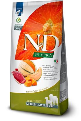 Farmina Dog N&amp;D Pumpkin Duck Cantaloupe Med Maxi 26.4 lbs