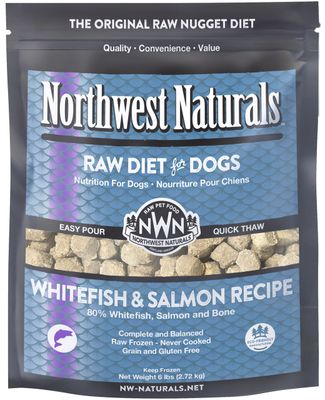 Northwest Naturals Whitefish &amp; Salmon Recipe Frozen Raw Dog Food 6 lbs