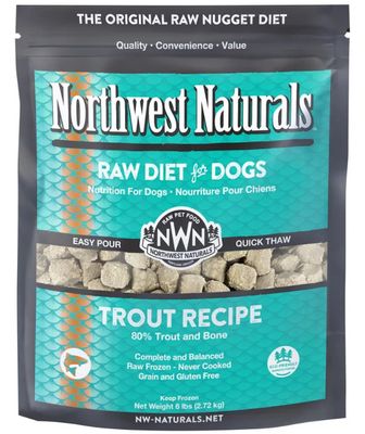 Northwest Naturals Trout Recipe Frozen Raw Dog Food 6 lbs