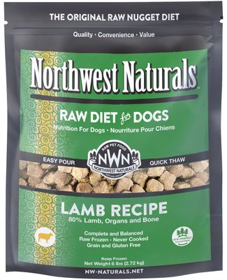 Northwest Naturals Lamb Recipe Frozen Raw Dog Food 6 lbs