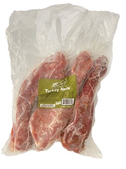OC Raw Dog Frozen Raw Turkey Neck Dog Chews Large 2.75 lbs