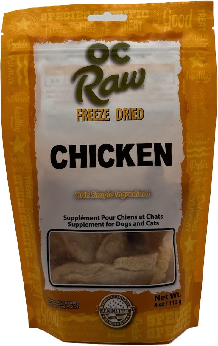 OC Raw Freeze Dried Chicken 4 oz