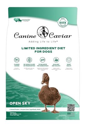 Canine Caviar Open Sky Entrée Alkalizing Holistic Limited Ingredient Diet Dog Food 11 lbs