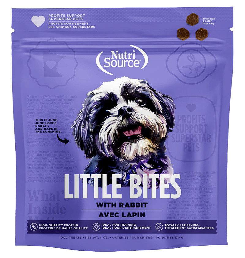 Nutrisource Dog Treats Grain Free Tender Bites Rabbit 6 oz