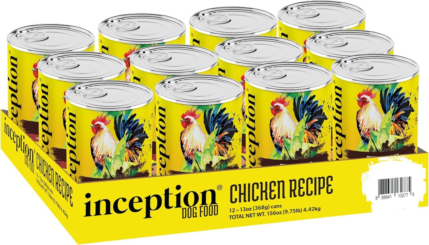 Inception Can Dog Food Chicken Recipe 13 oz Case of 12
