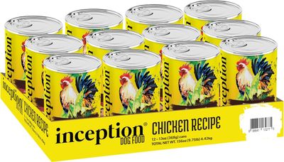 Inception Chicken Recipe Can Dog Food 13 oz Case of 12