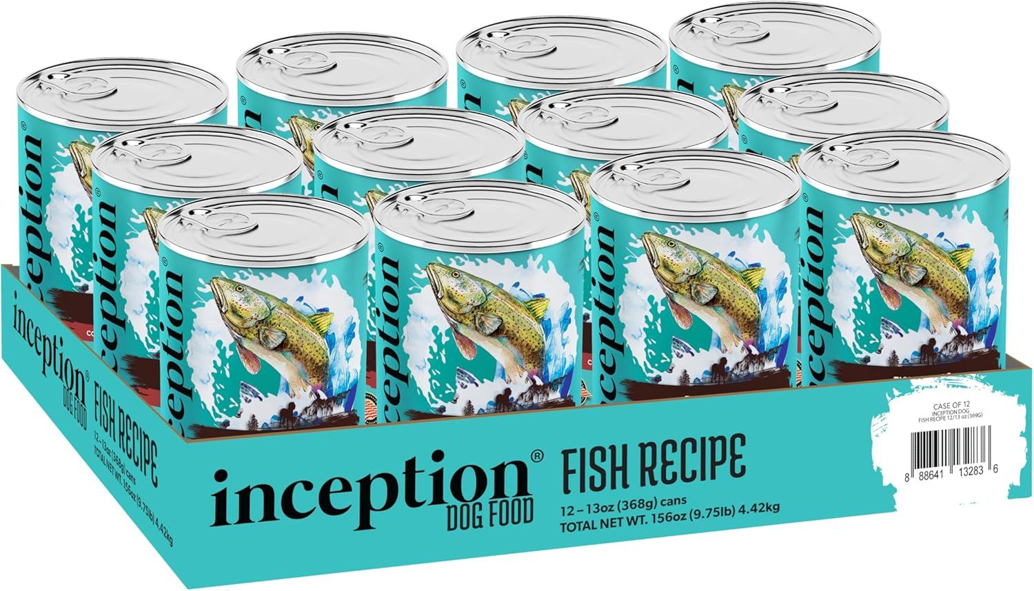 Inception Can Dog Food Fish Recipe 13 oz Case of 12