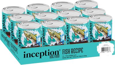 Inception Fish Recipe Can Dog Food 13 oz Case of 12