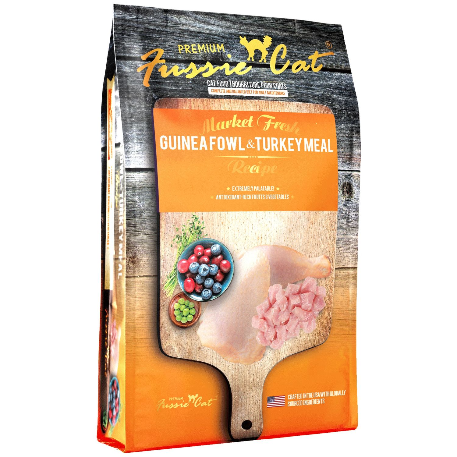Fussie Cat Market Fresh Guinea Fowl &amp; Turkey Formula 10 Lb