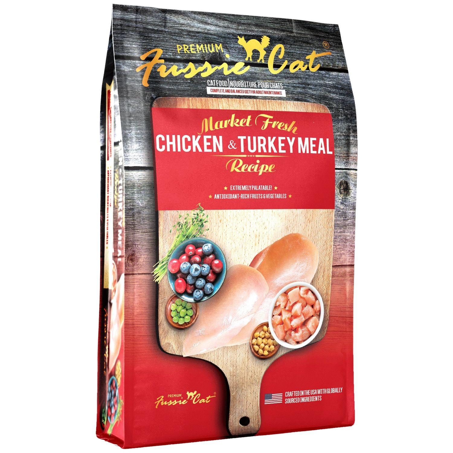 Fussie Cat Market Fresh Chicken &amp; Turkey Formula 10 Lb