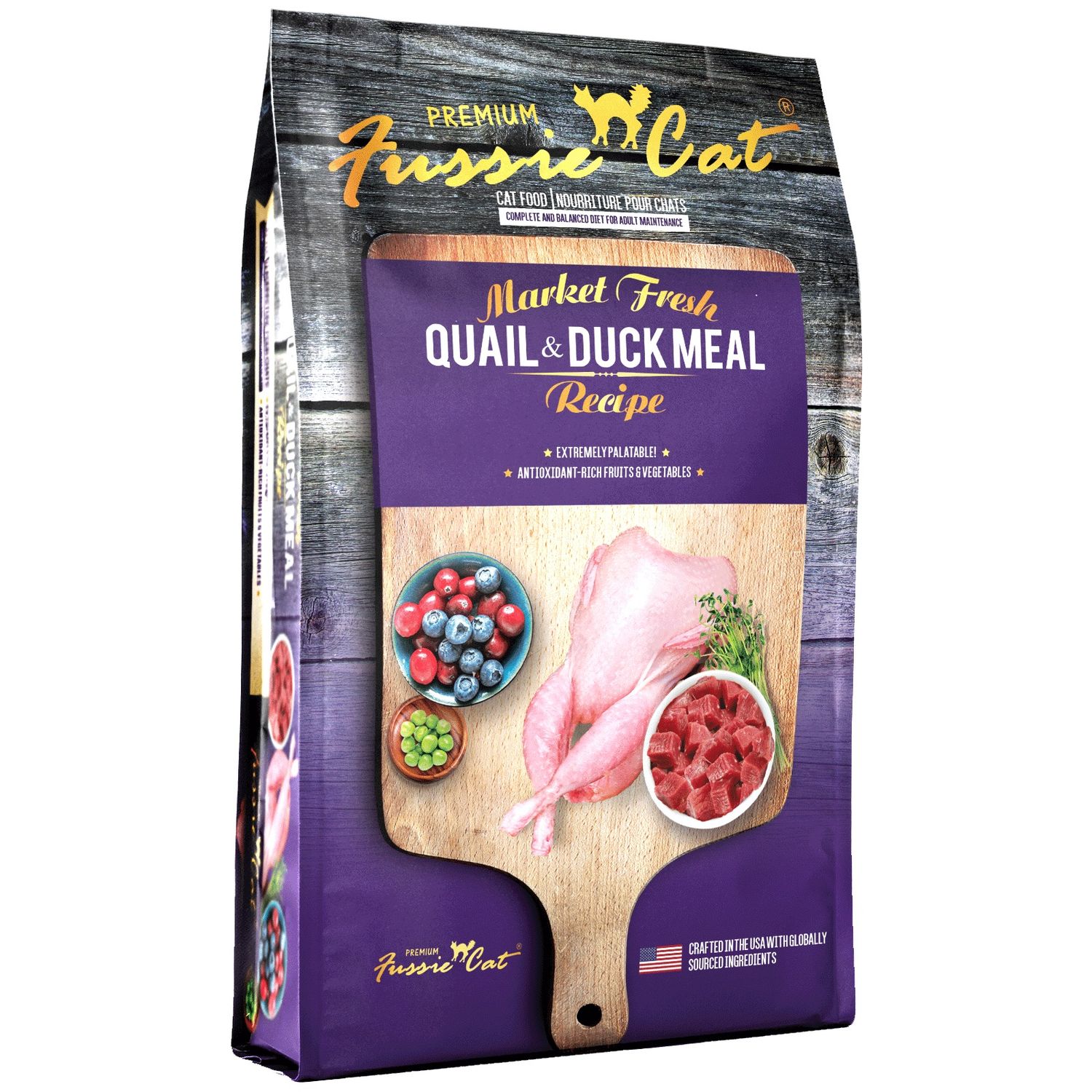 Fussie Cat Market Fresh Quail &amp; Duck Formula 10 lbs