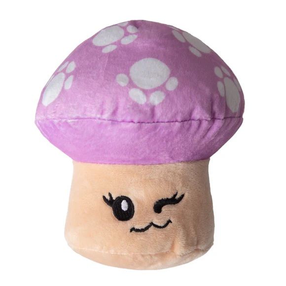 Snugarooz Magic The Mushroom Crinkle Plush Dog Toy
