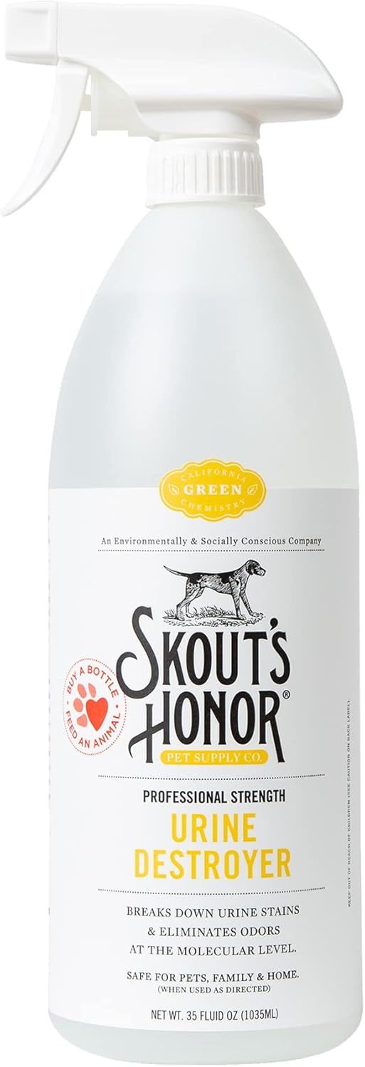 Skout's Honor Home Cleaning Professional Strength Urine Destroyer Yellow Label 35 oz