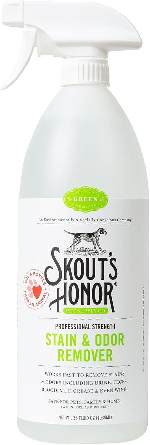 Skout's Honor Home Cleaning Professional Strength Stain &amp; Odor Remover Green Label 35 oz