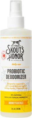 Skout's Honor Dog Grooming Probiotic Deodorizer Spray Honeysuckle 8 oz