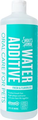 Skout's Honor Dog Health Dental Fresh &amp; Flavorless Water Additive 32 oz