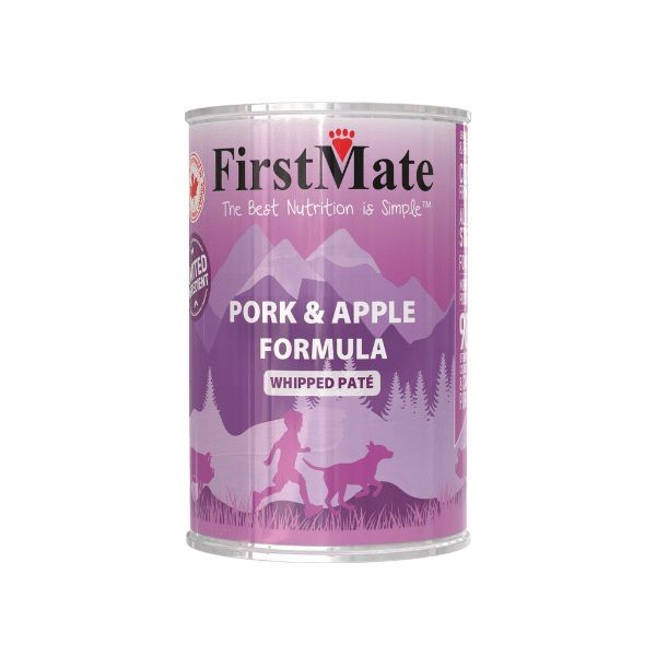 First Mate Pork &amp; Apple Formula Grain Free Wet Dog Food 12.2 oz single