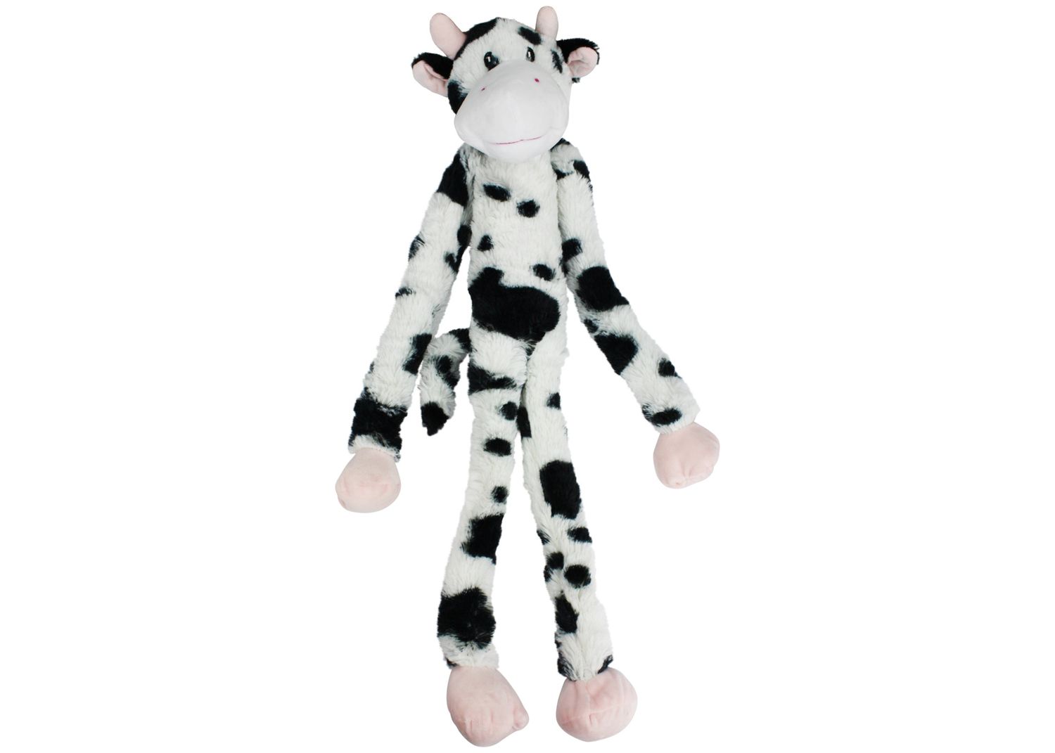 Multipet Swinging Slevins Cow Plush Squeaky Dog Toy 27 inches