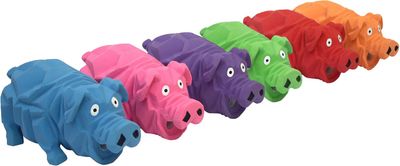 Multipet Origami Pig Latex Dog Toy Large 8 inches
