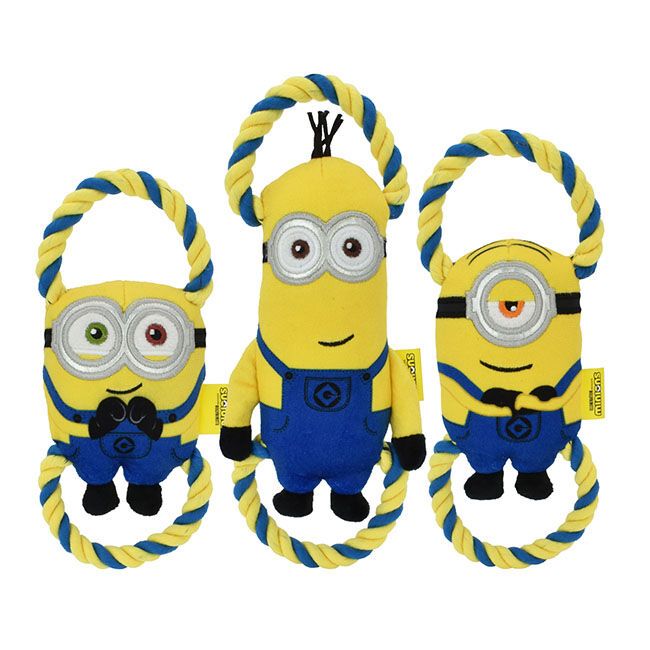 Multipet Minions Double Rope Tug Assorted Mini 10 inches