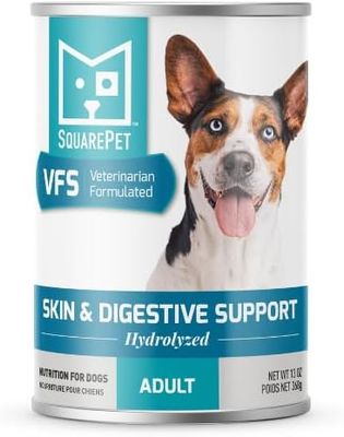 Square Pet Dog Can VFS Canine Skin &amp; Digestive 13 oz Case of 12