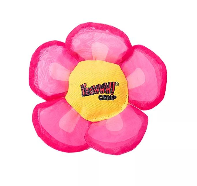 Yeowww Cat Nip Pink Daisy Flower Top Cat Toy
