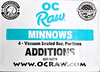OC Raw Additions Frozen Minnows 2 lbs