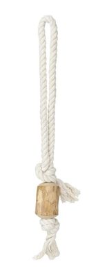Advanced Pet Product Tug &amp; Chew Coffee Wood Rope Tug Chew Toy Bite
