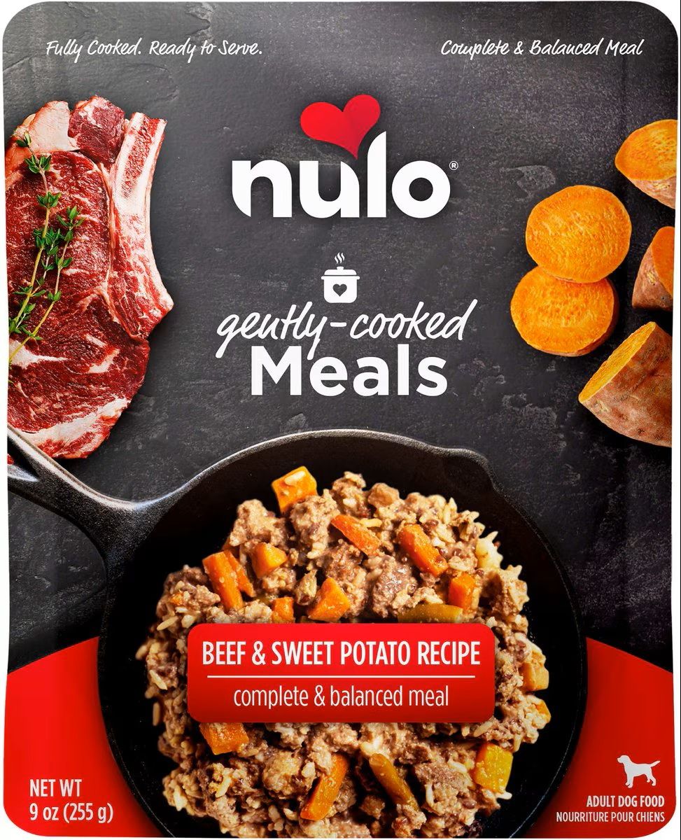 Nulo Gently Cooked Meals Beef &amp; Sweet Potato Recipe Wet Dog Food 9 oz